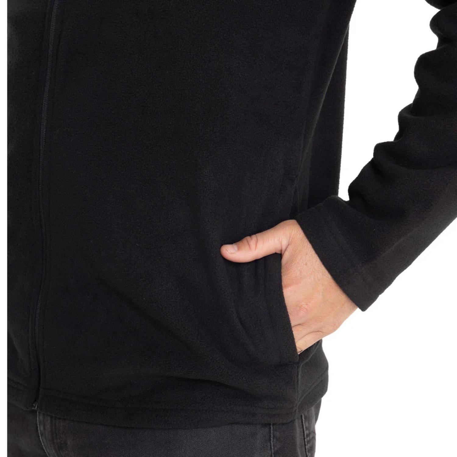 Polar CAT Hombre Microfleece Full Zip Negro-2