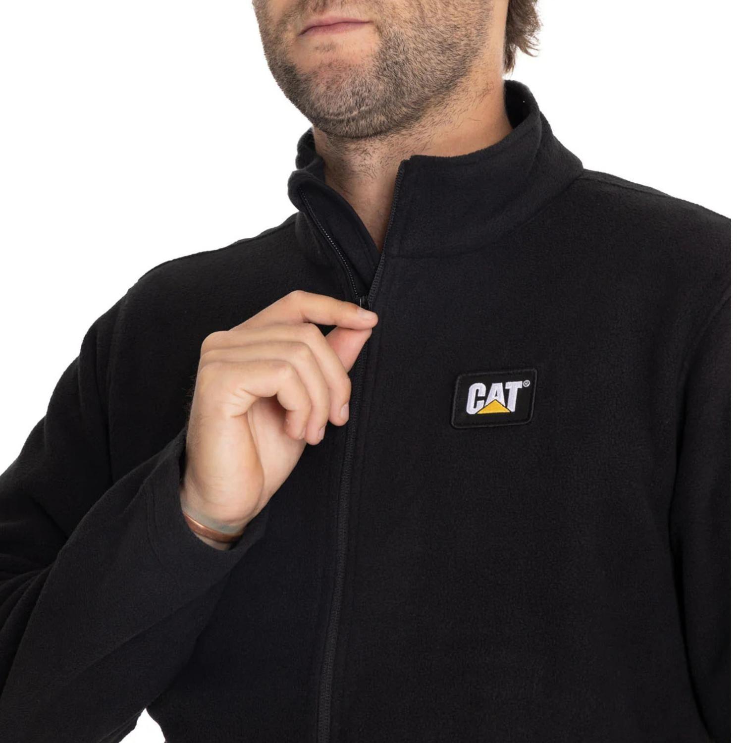 Polar CAT Hombre Microfleece Full Zip Negro-3