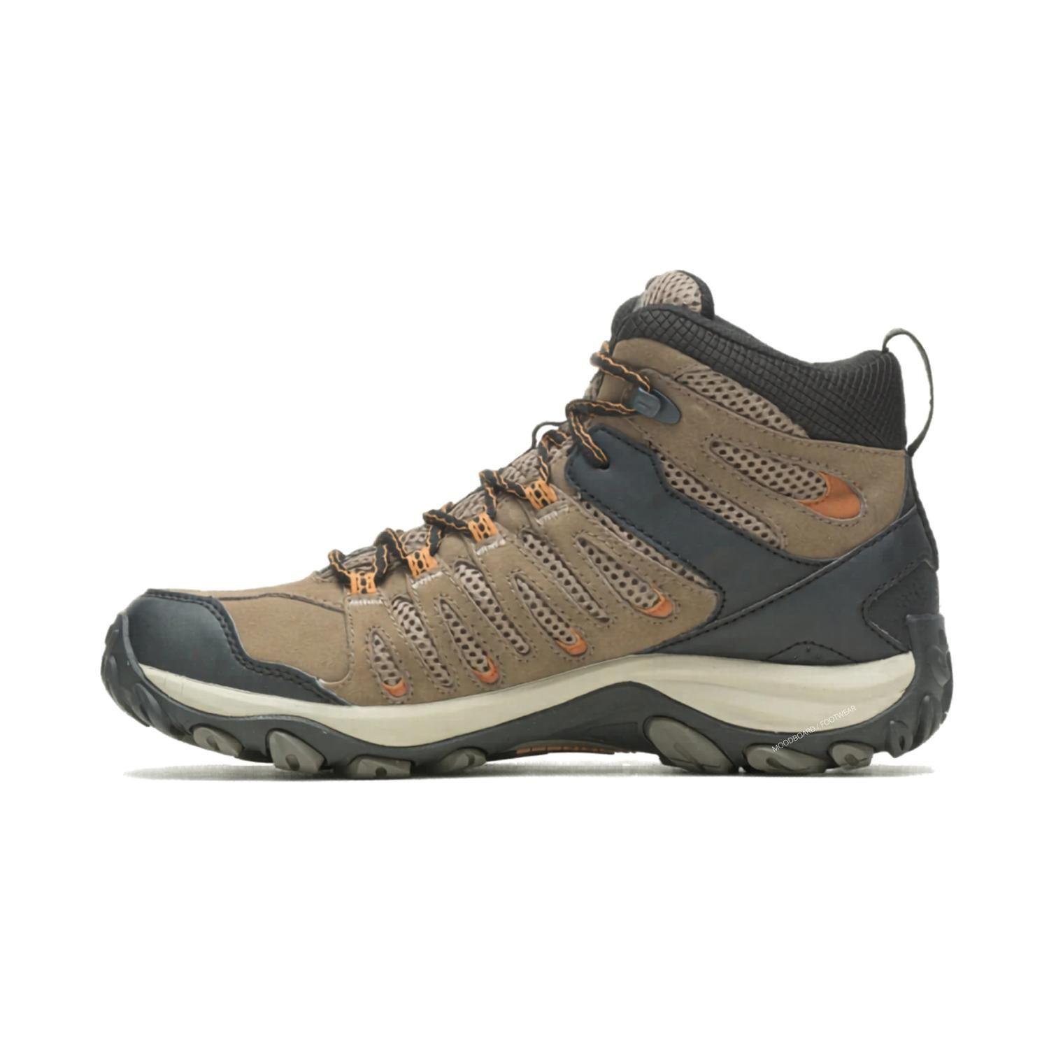 Zapatillas Merrell Hombre Crosslander 3 Mid Waterproof Café-1