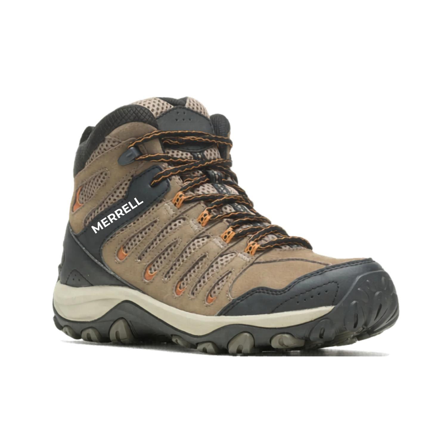 Zapatillas Merrell Hombre Crosslander 3 Mid Waterproof Café-2
