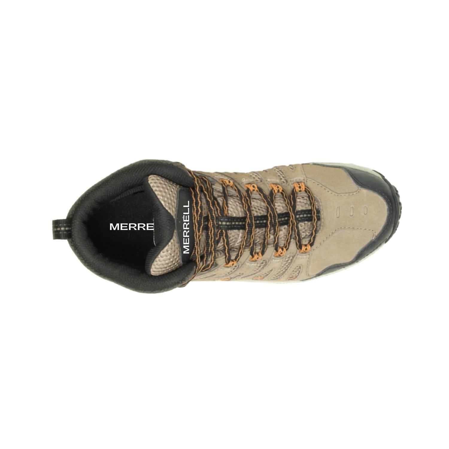Zapatillas Merrell Hombre Crosslander 3 Mid Waterproof Café-4