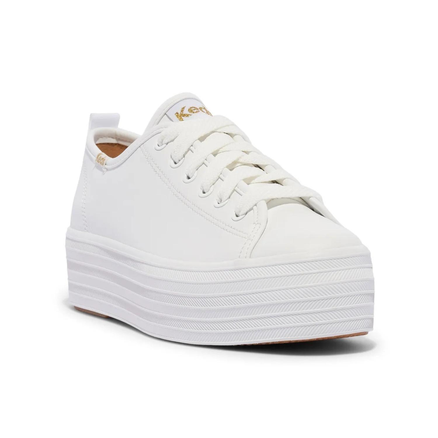 Zapatillas Mujer Keds Triple Up Leather Blanca-1