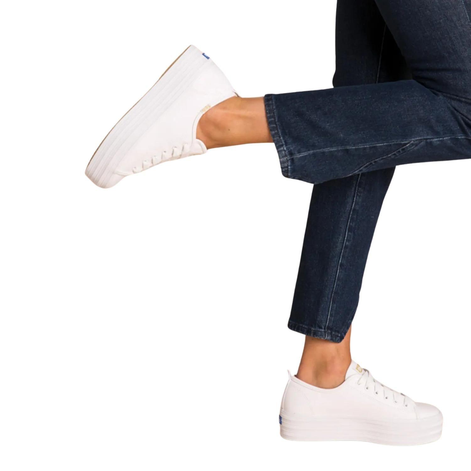 Zapatillas Mujer Keds Triple Up Leather Blanca-6