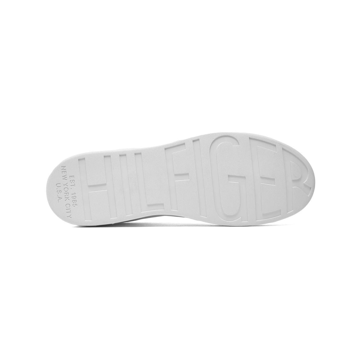 Zapatillas Tommy Hilfiger Hombre Court Cupsole Pique Textile Blancas-4