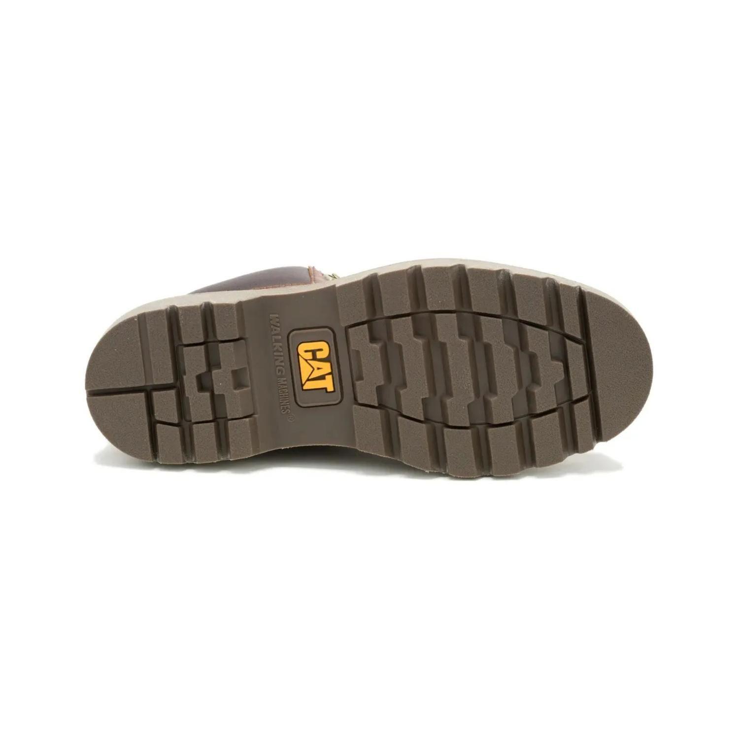 Botín Hombre CAT Colorado Moc Toe Cuero-5