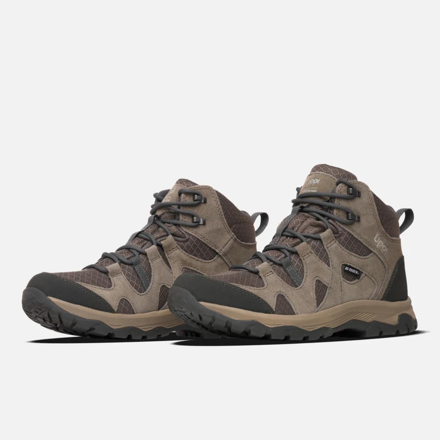 Botín Lippi Hombre Tellus Mid Impermeable Taupe-3