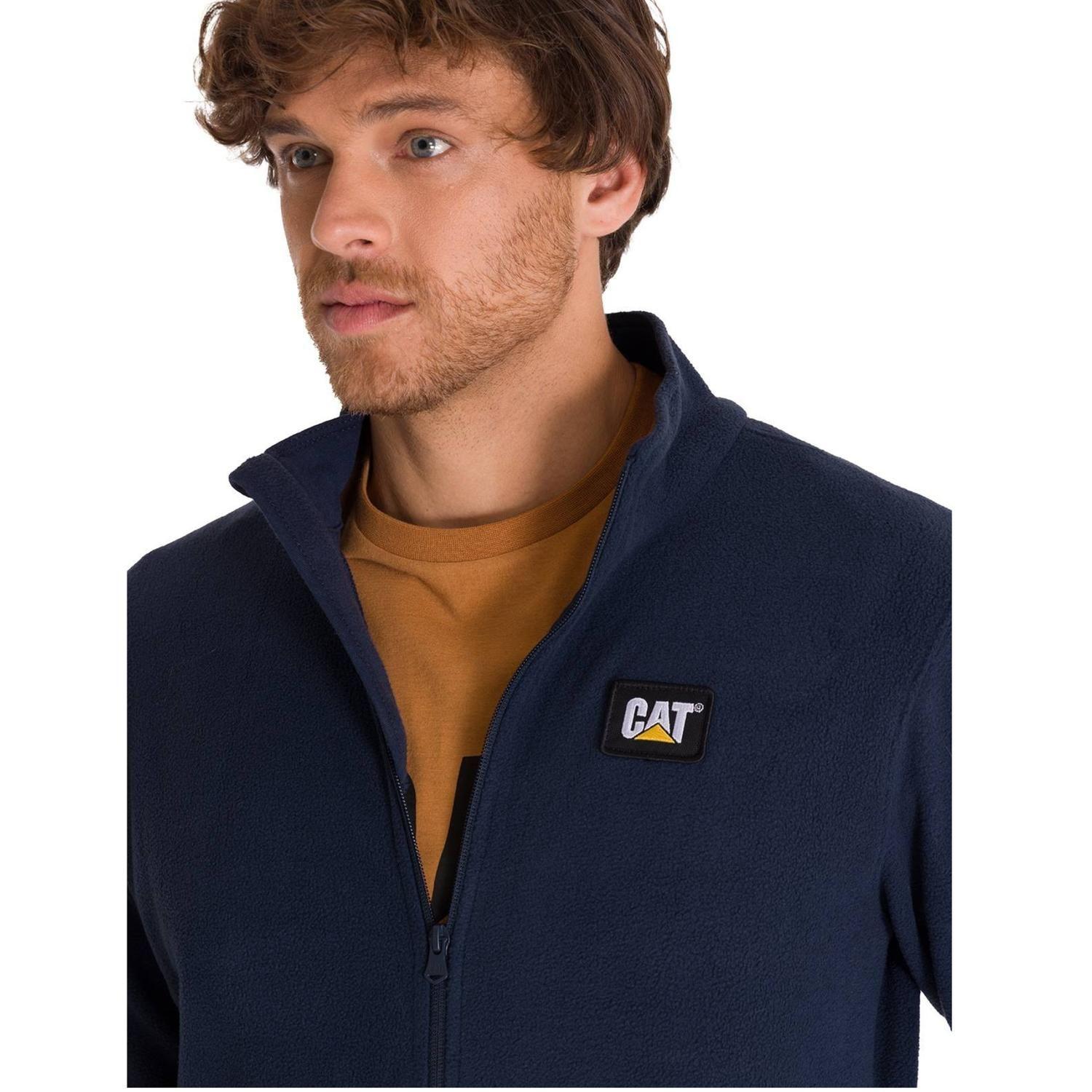 Polar CAT Hombre Microfleece Full Zip Azul-3