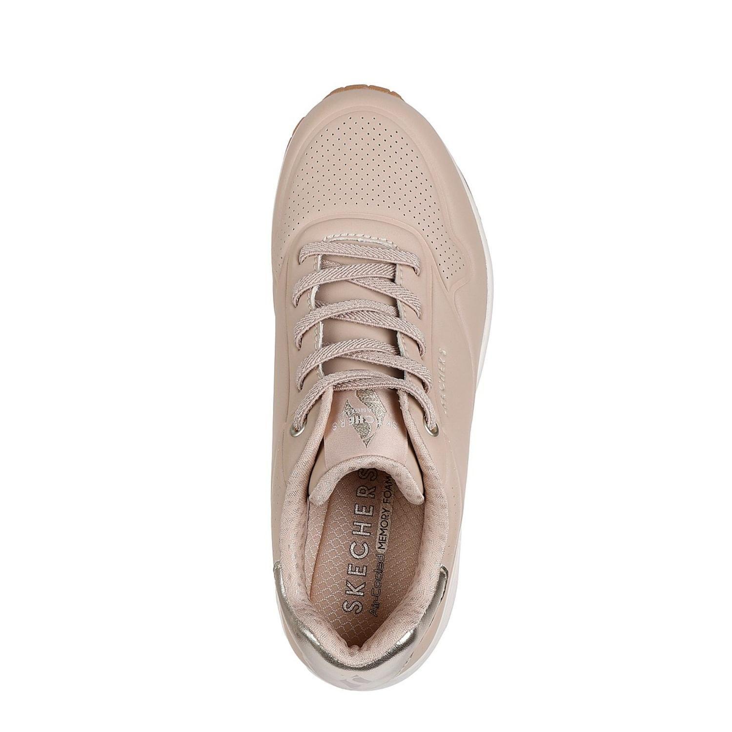 Zapatillas Skechers Mujer Uno Shimmer Away Nude-3