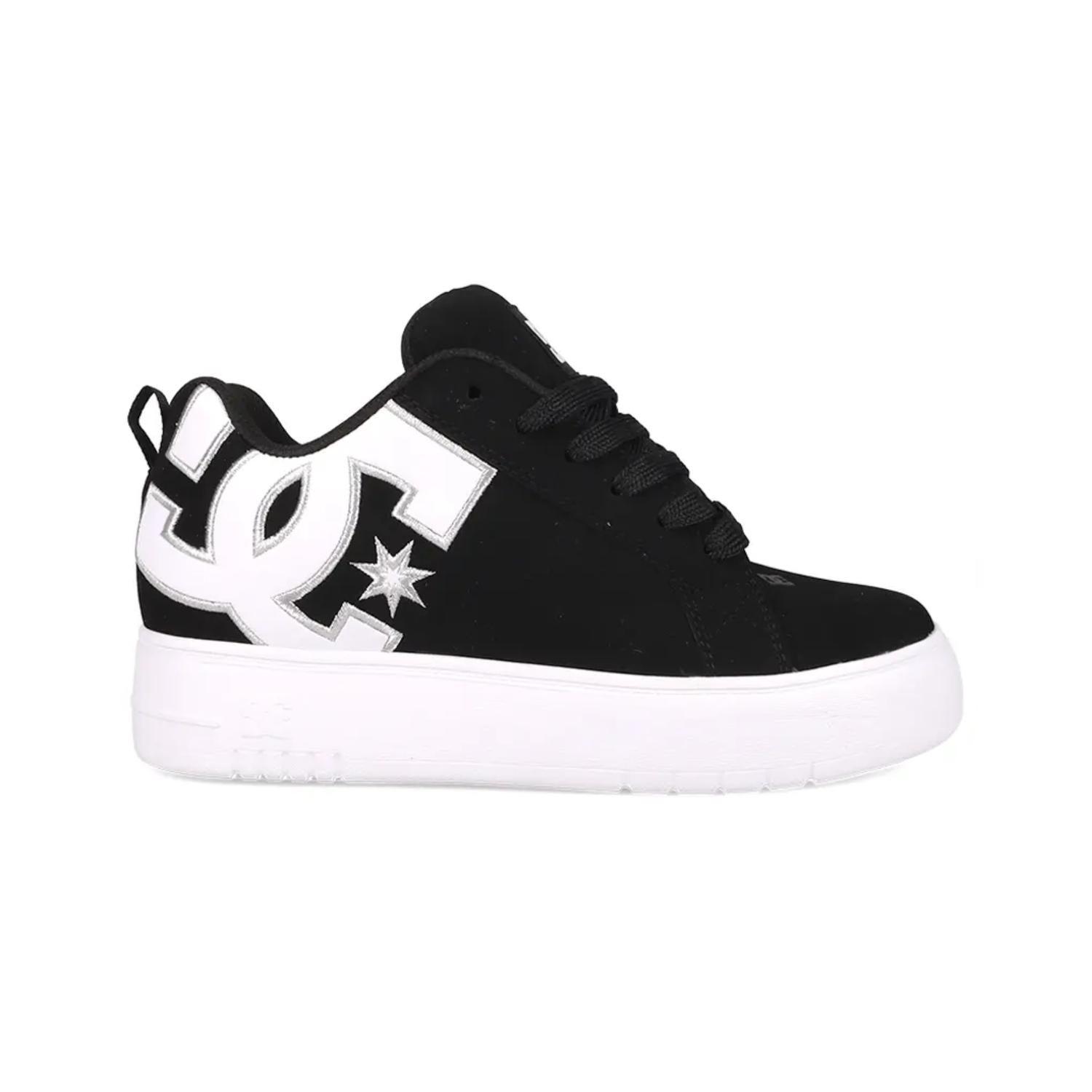 Zapatillas DC Shoes Mujer Court Graffik Plataforma Negro-0