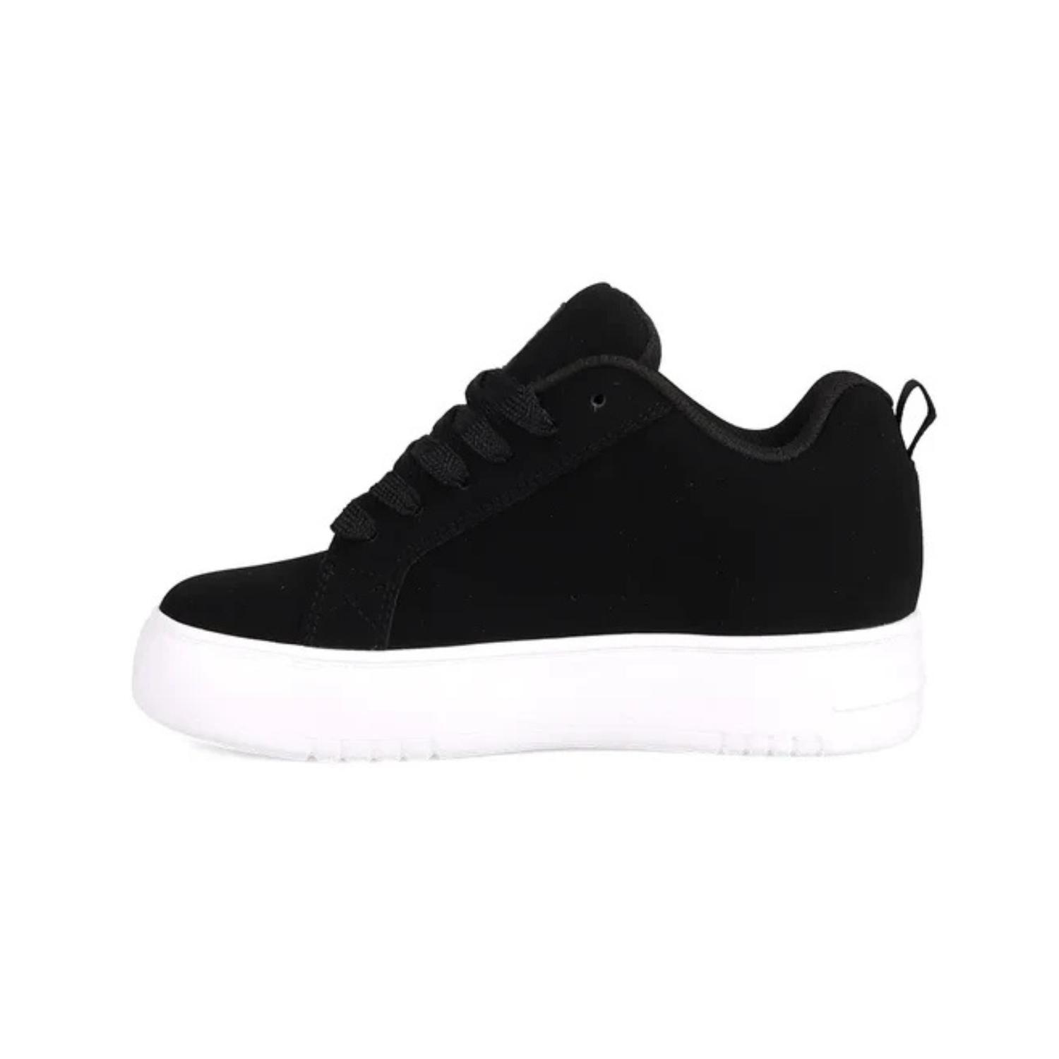 Zapatillas DC Shoes Mujer Court Graffik Plataforma Negro-1