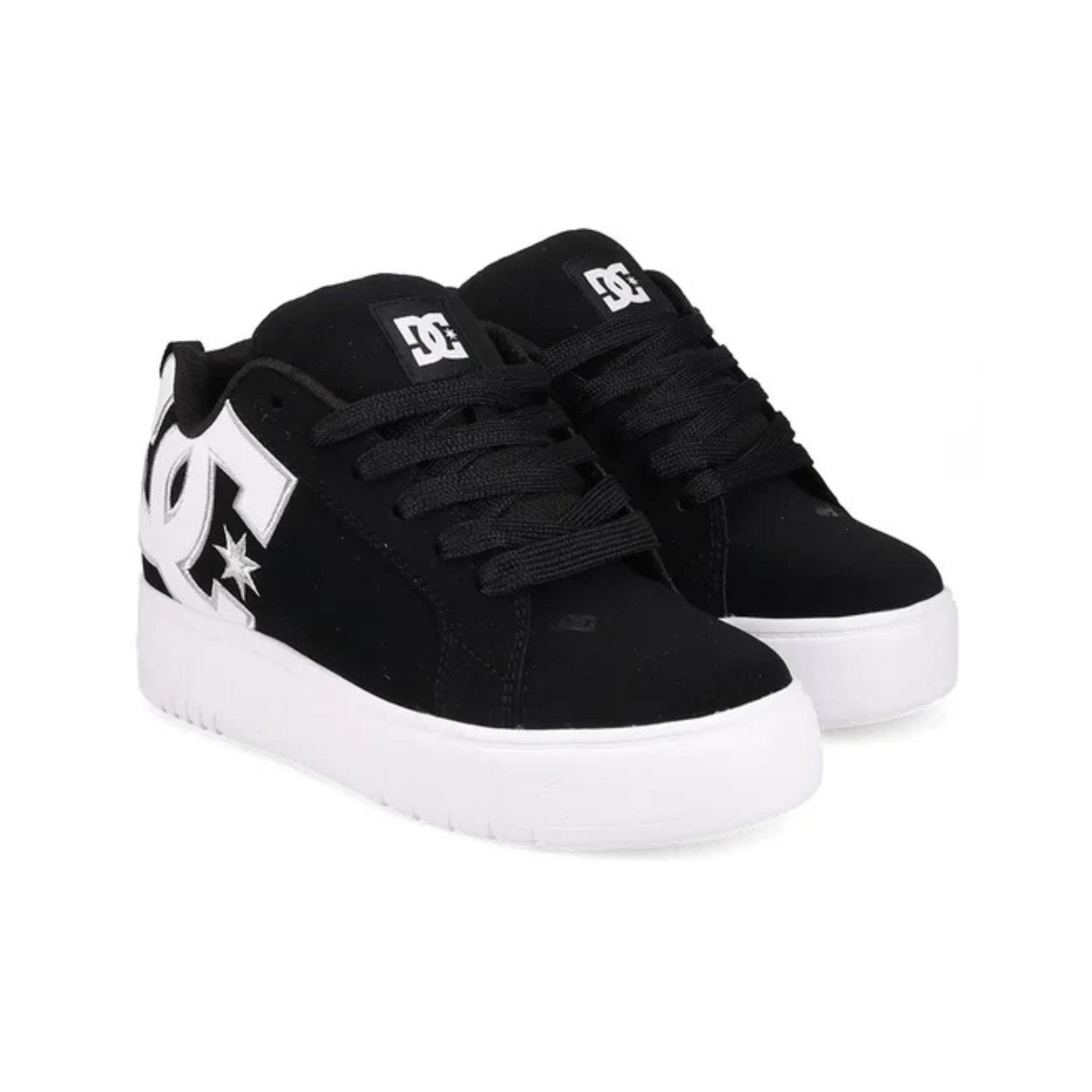 Zapatillas DC Shoes Mujer Court Graffik Plataforma Negro-2