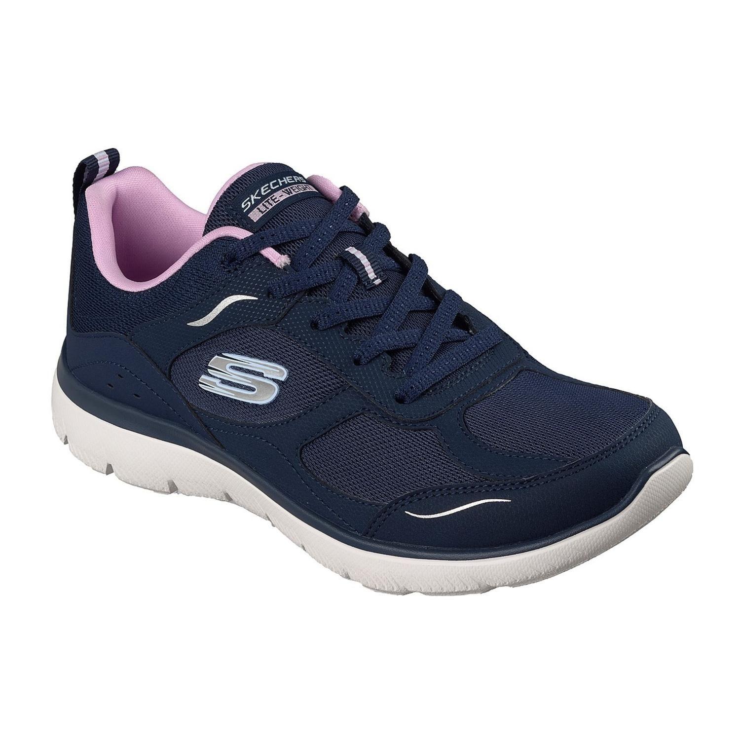 Zapatillas Mujer Skechers Summits True Flow Azul-1