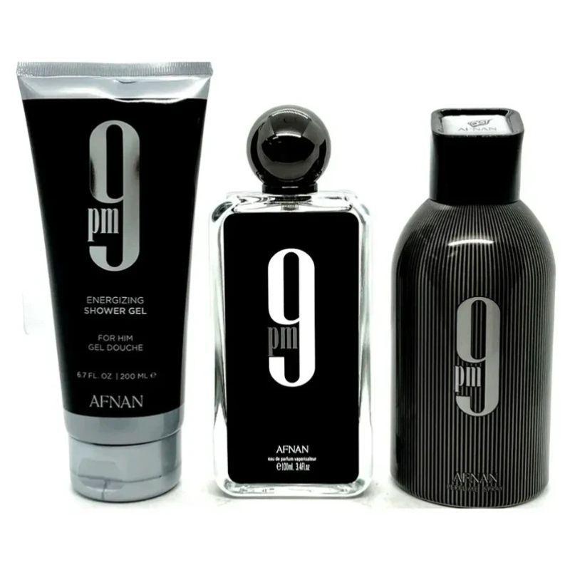 Afnan 9Pm For Men Edp 100Ml+Sg 200Ml+Deo 250Ml-0