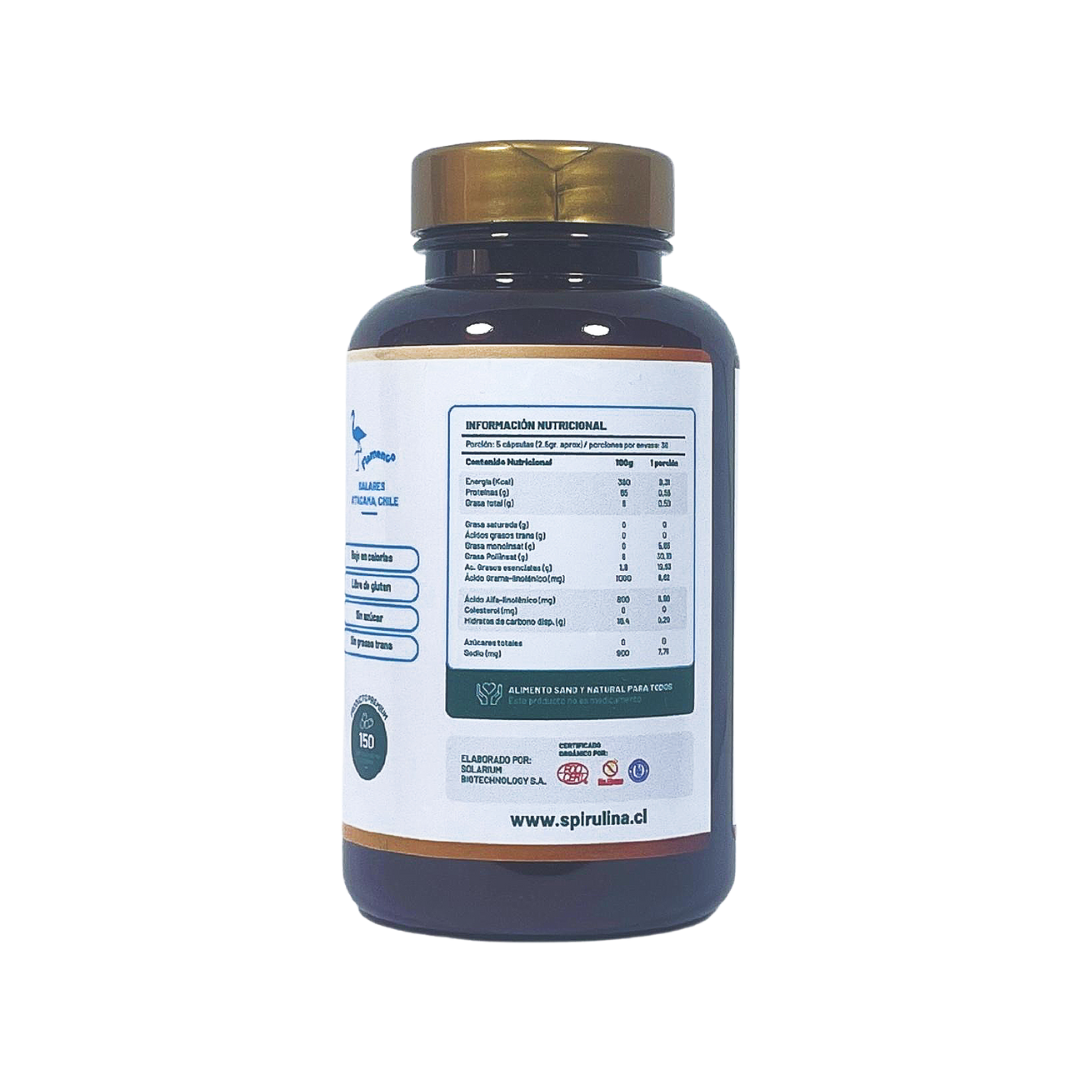Frasco de Spirulina Mater + Lecitina de 150 cápsulas-1