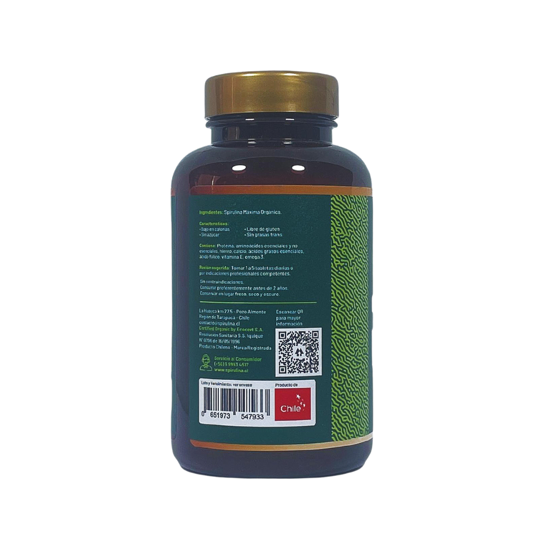Frasco de Spirulina Mater de 180 tabletas-1