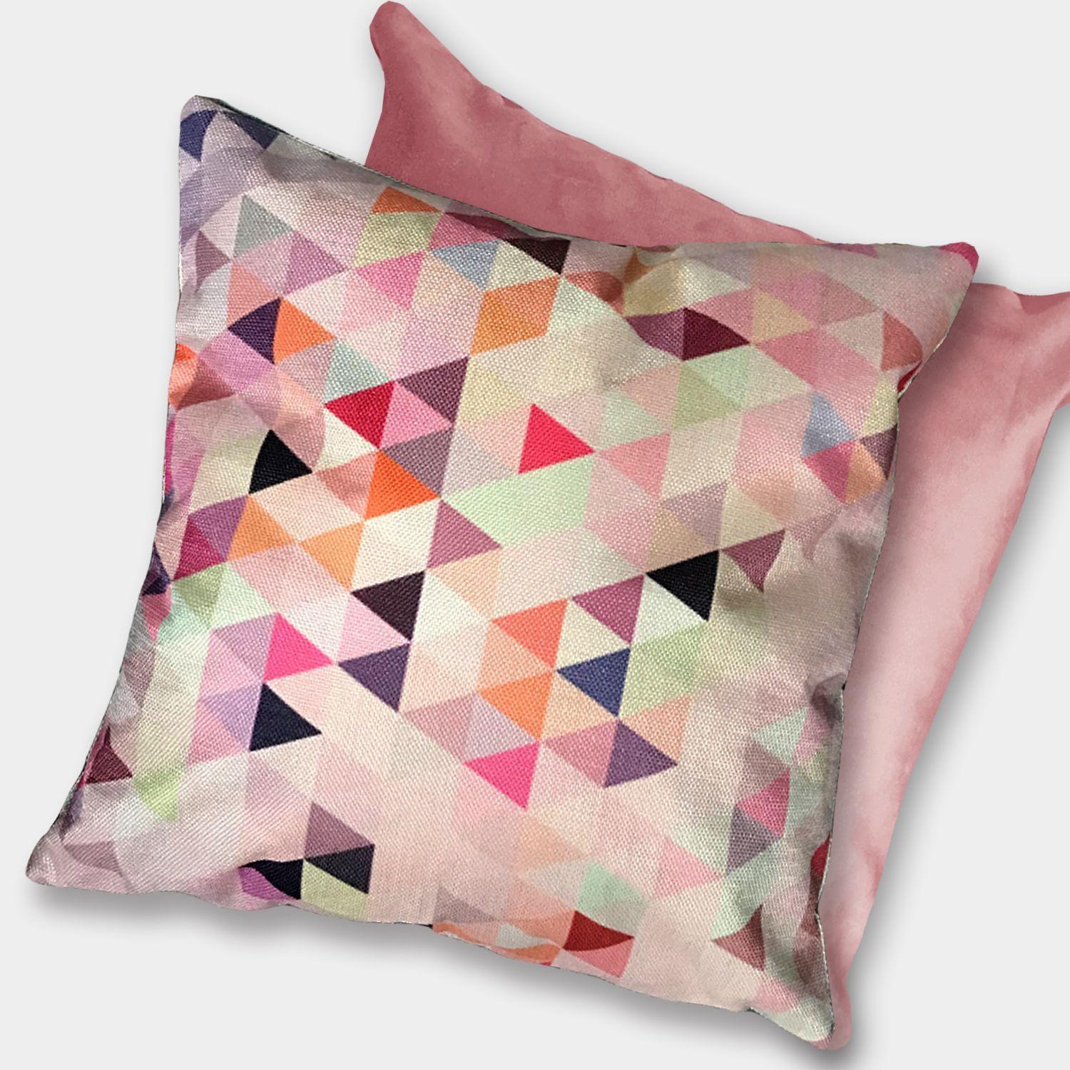 Cojín Triángulos Lino 45x45-2