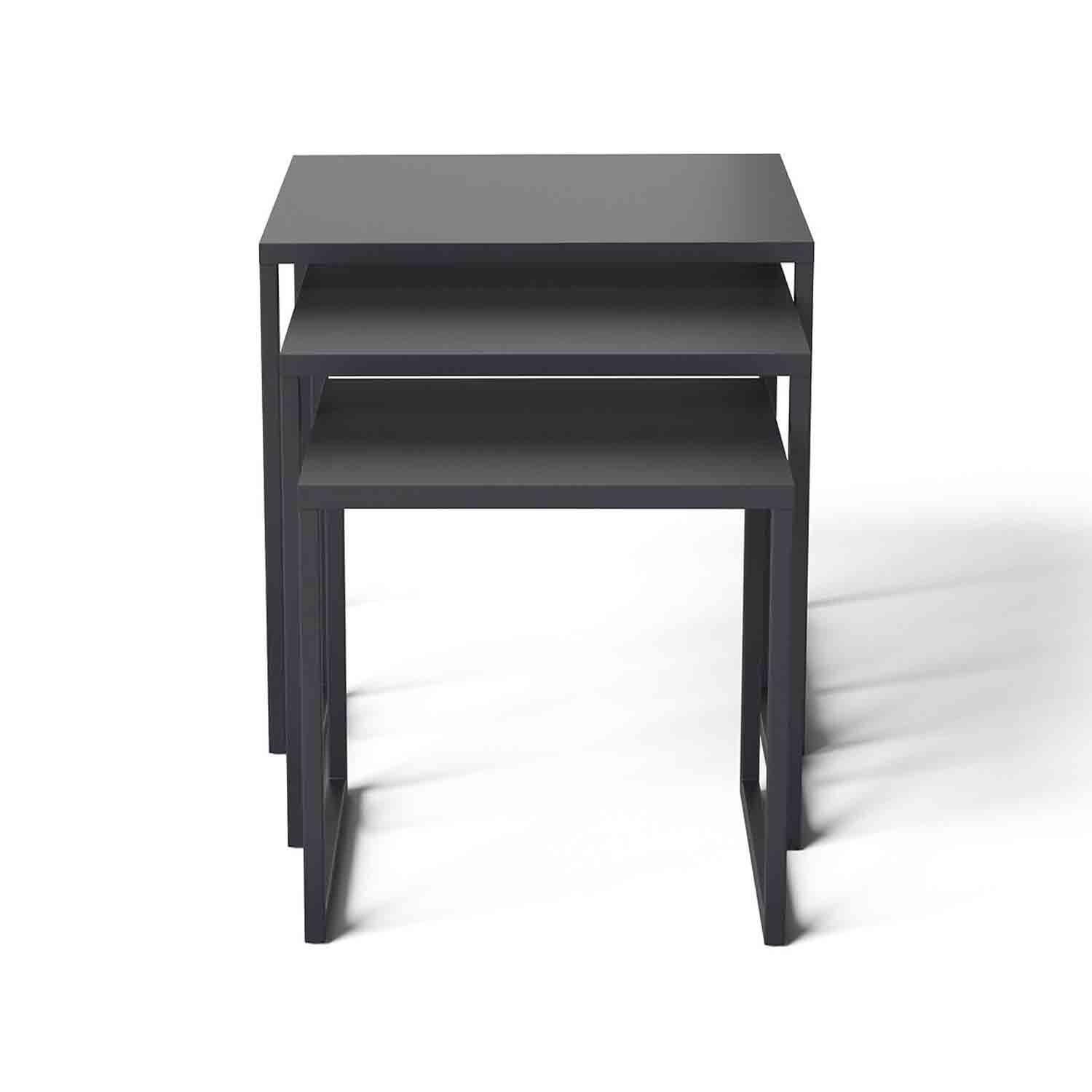 Nido Valgo Metálica Color Negro 45x45x45 cm Hecho a Mano-3