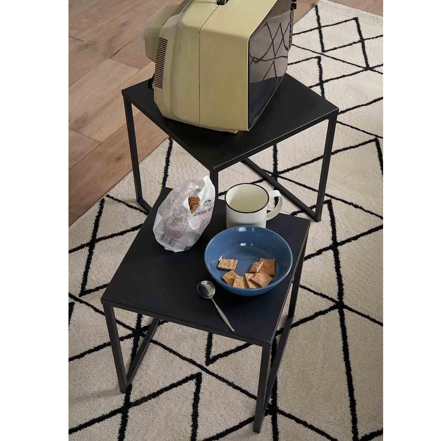 Nido Valgo Metálica Color Negro 45x45x45 cm Hecho a Mano-4