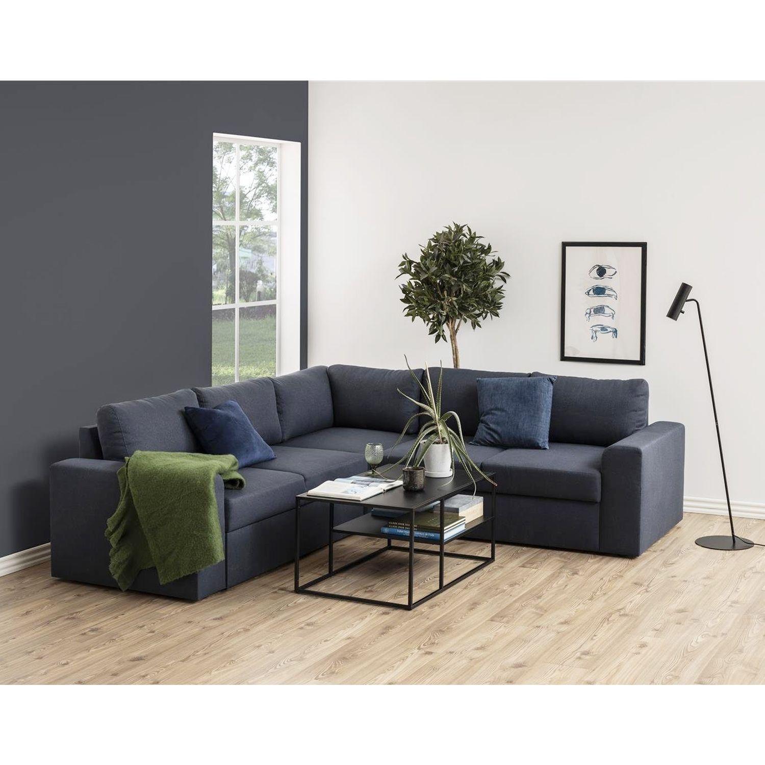 Mesa Centro Nivelax Metálica Color Negro 90x60x45 Hecho a Mano-2