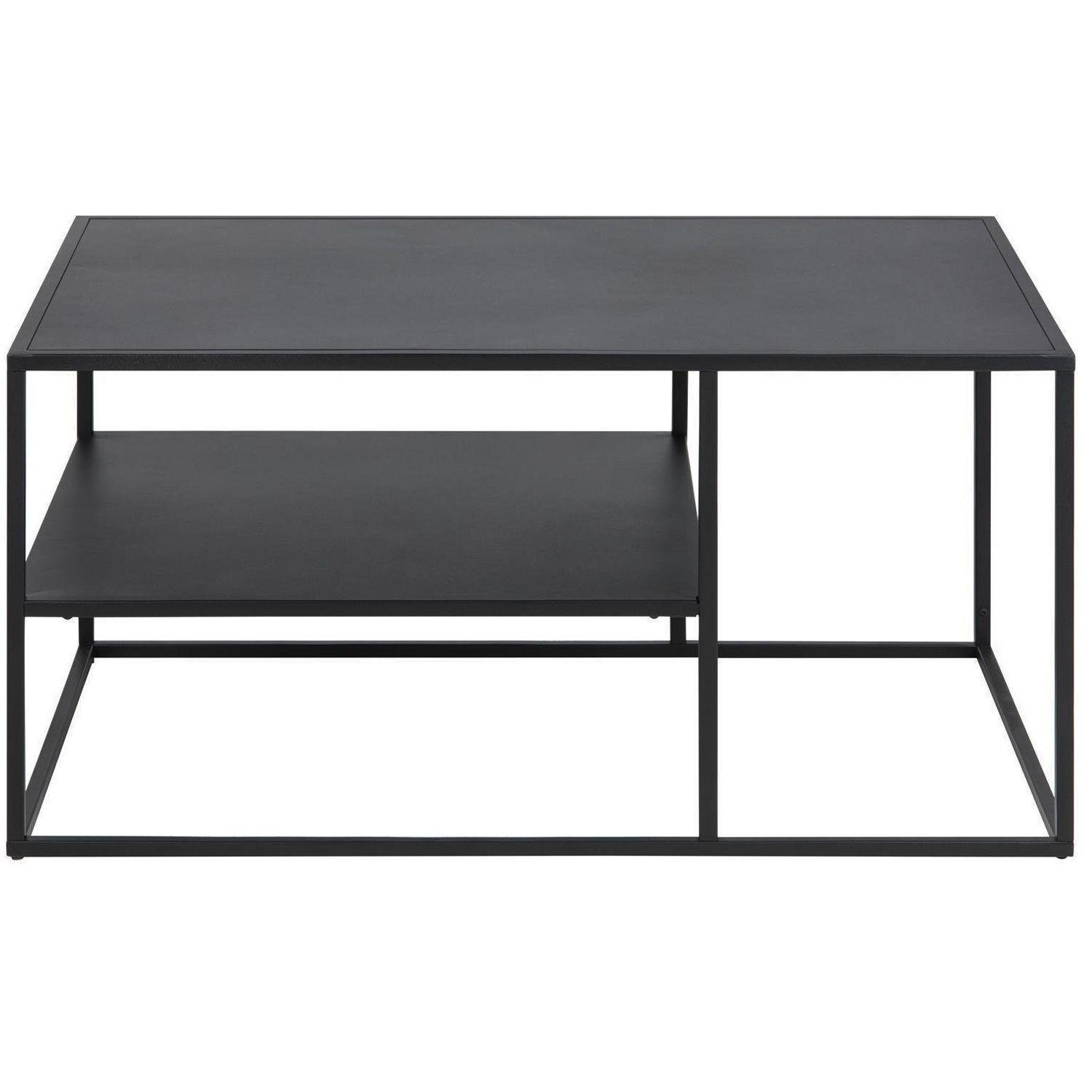 Mesa Centro Nivelax Metálica Color Negro 90x60x45 Hecho a Mano-3