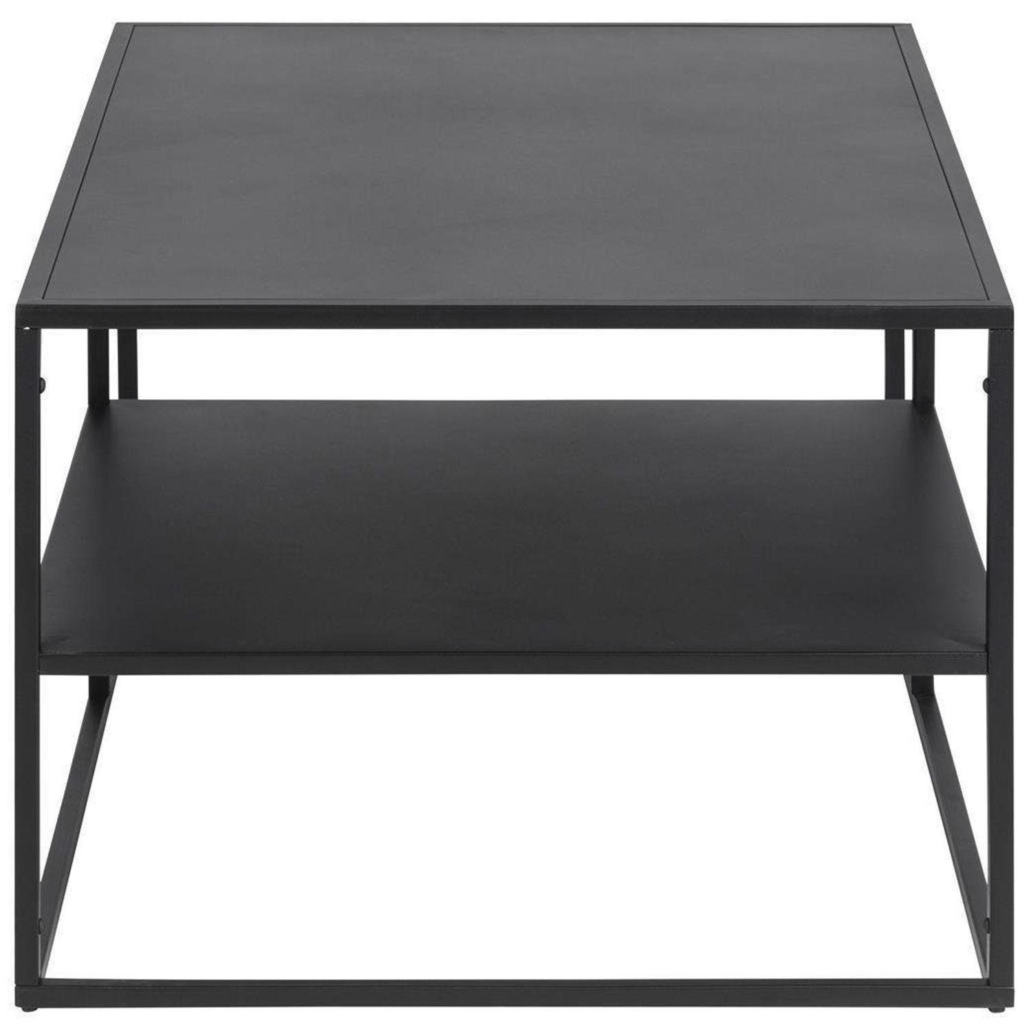 Mesa Centro Nivelax Metálica Color Negro 90x60x45 Hecho a Mano-4