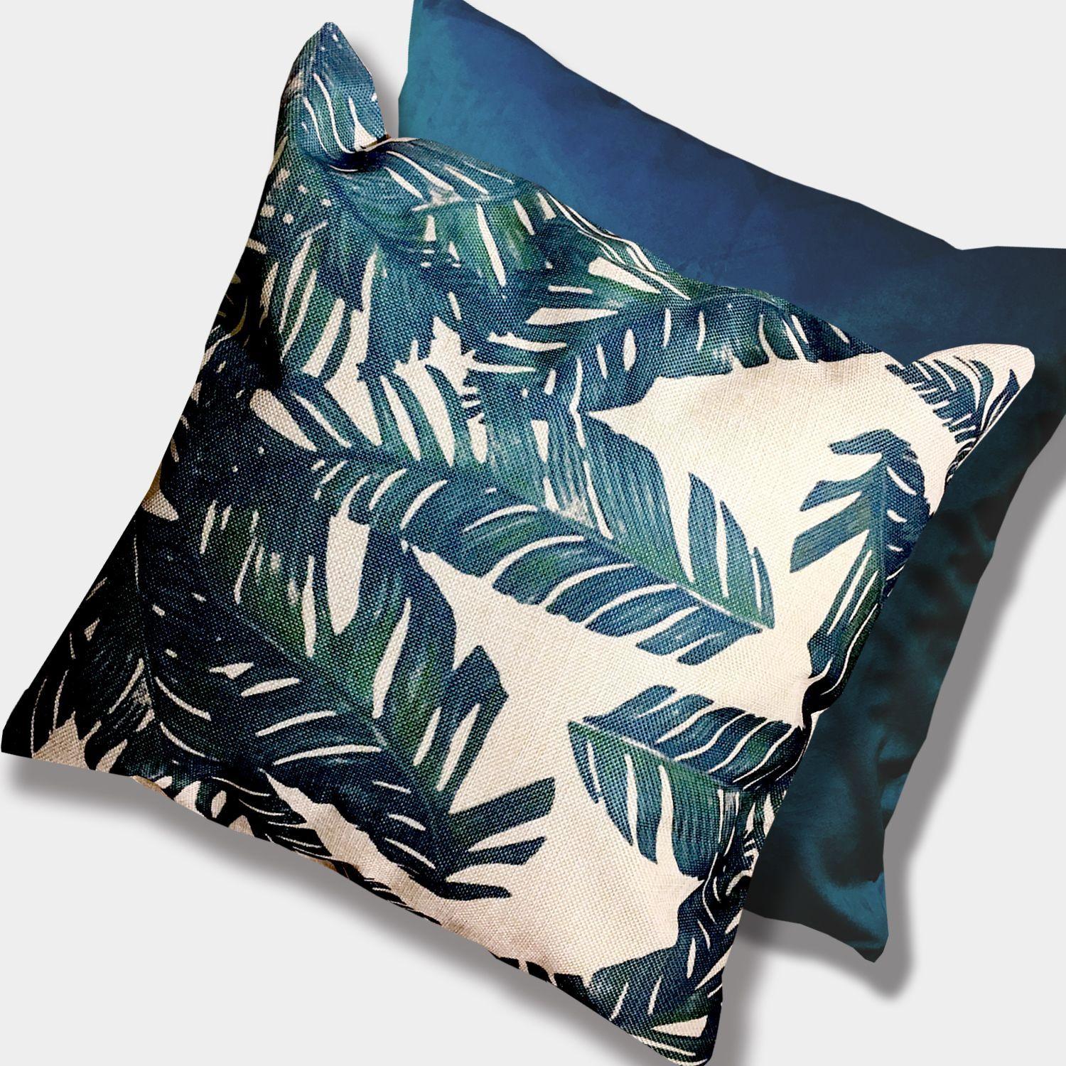 Cojín Plumas Petroleo Lino 45×45-3