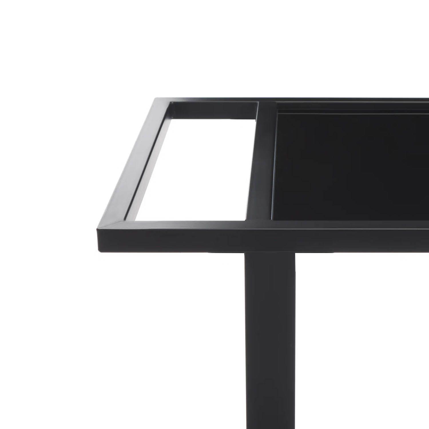 Carro Bar Metálico Maasi Negro 87x40x80 Hecho a Mano-4