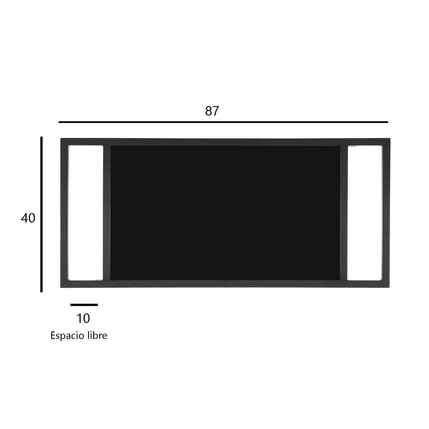 Carro Bar Metálico Maasi Negro 87x40x80 Hecho a Mano-5