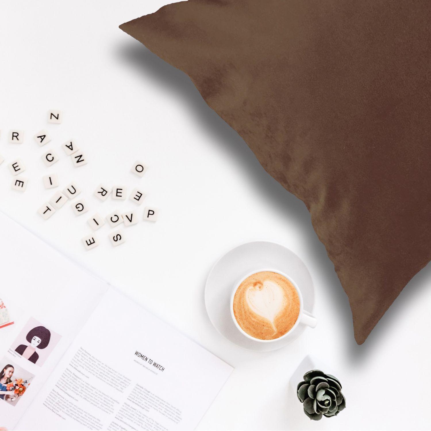 Cojín Café Terciopelo-3