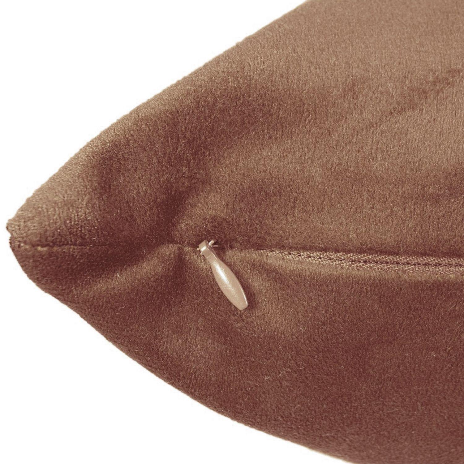 Cojín Café Terciopelo-1