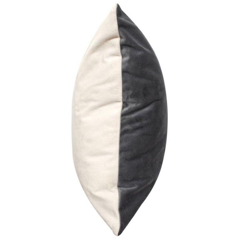 Cojín Felpa Gris, Crudo, Beige-4