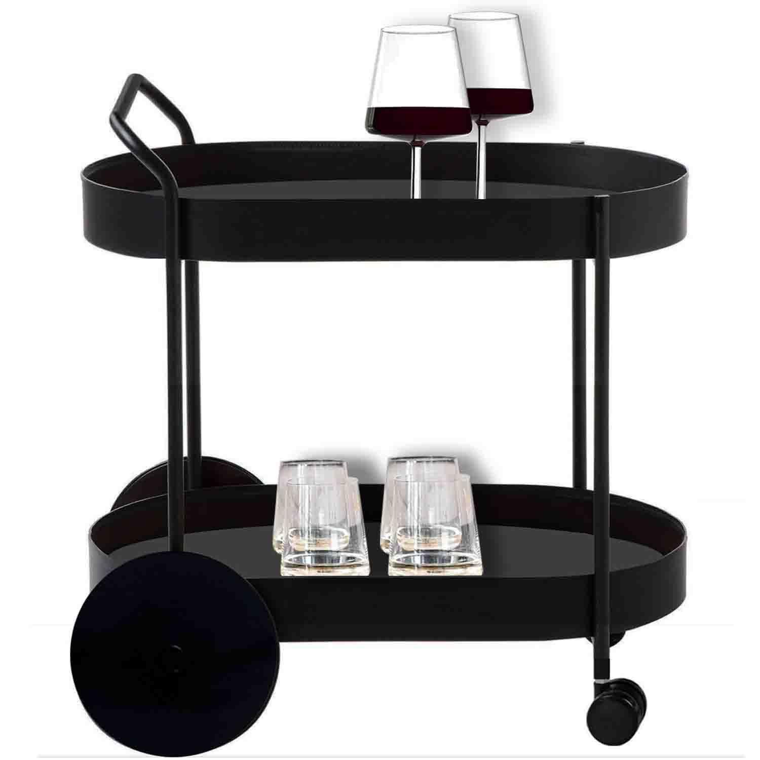 Carro Bar Organizador Nesna Negro-0