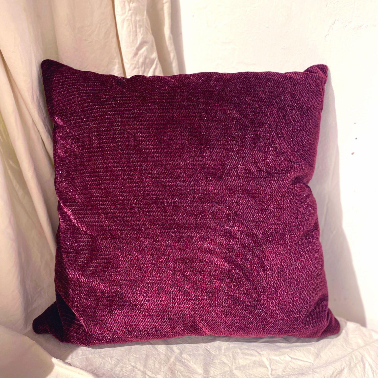 Cojín Chenille Morado 43x43-3