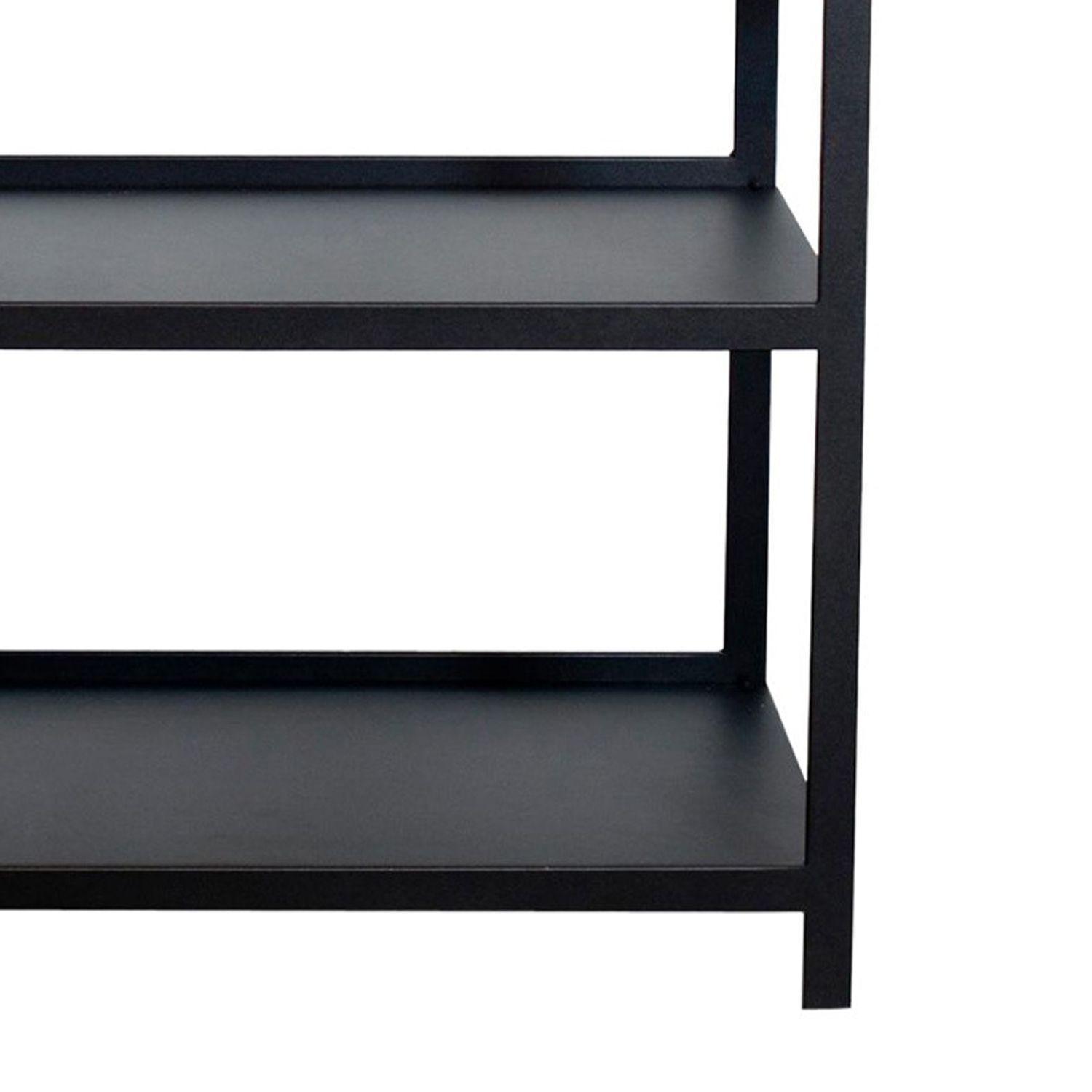 Carro Bar Metálico Vestre Negro 104x80x50 cm Hecho a Mano-5