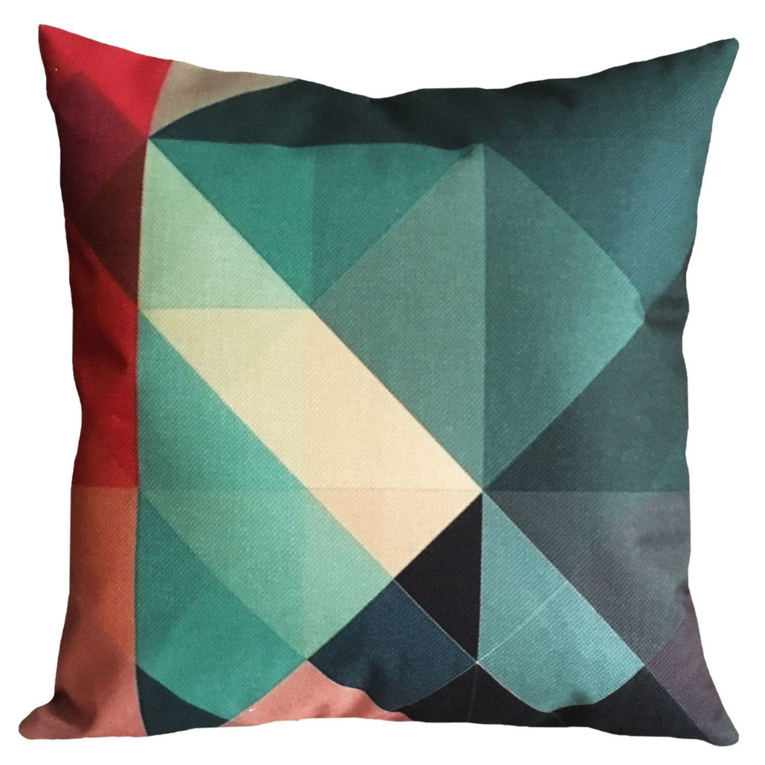 Cojín Geométrico Lino 45×45-0