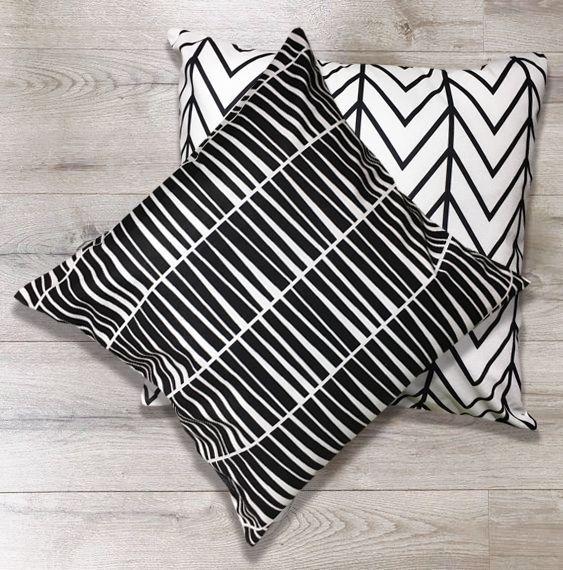 Cojín Negro Felpa 45x45-2