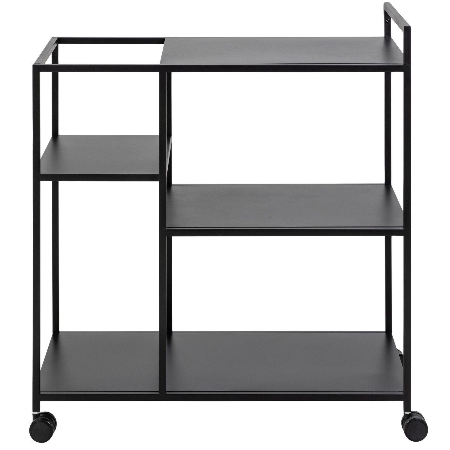 Carro Organizador Bar Bud Metálico Negro 78x40x85 Hecho a mano-2