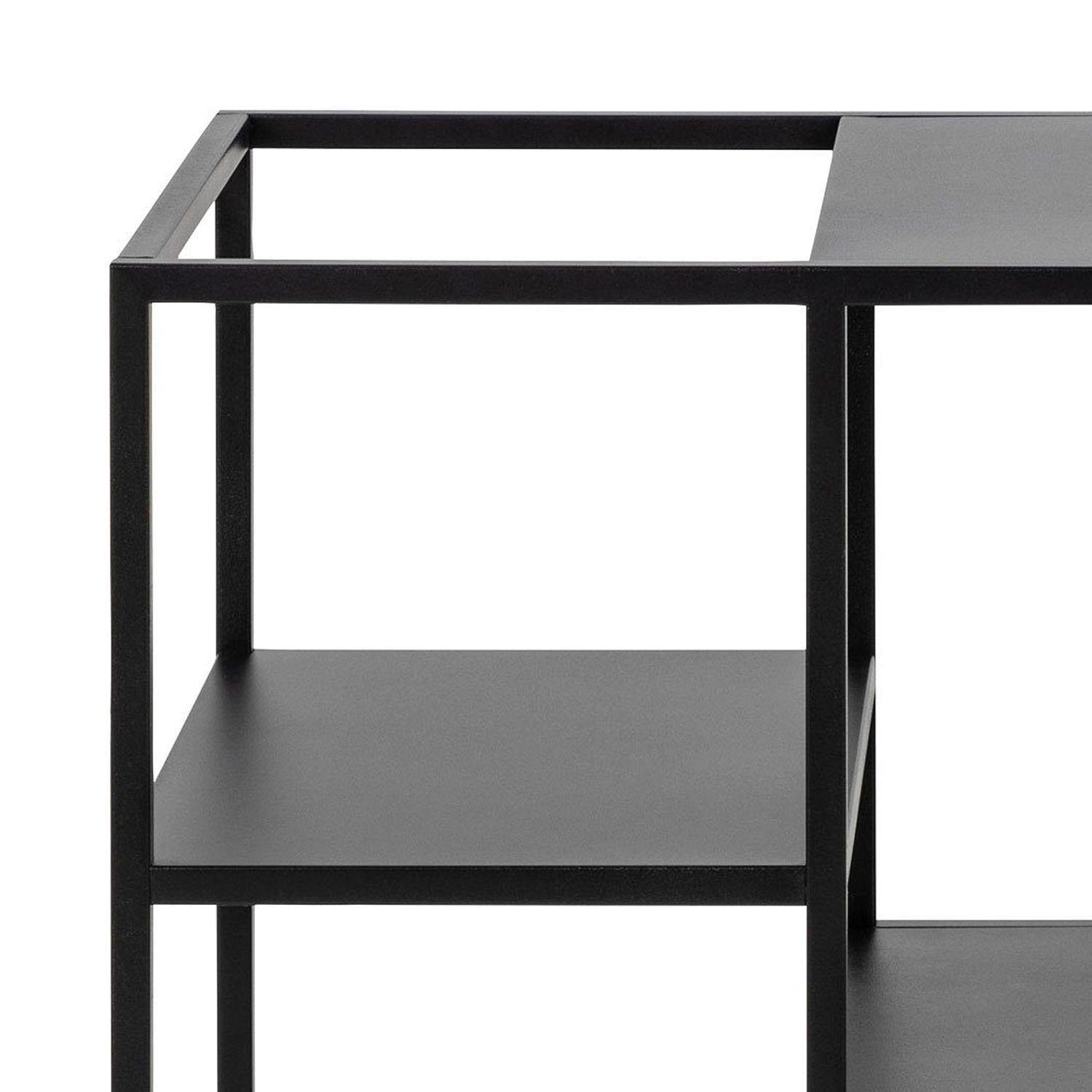 Carro Organizador Bar Bud Metálico Negro 78x40x85 Hecho a mano-3