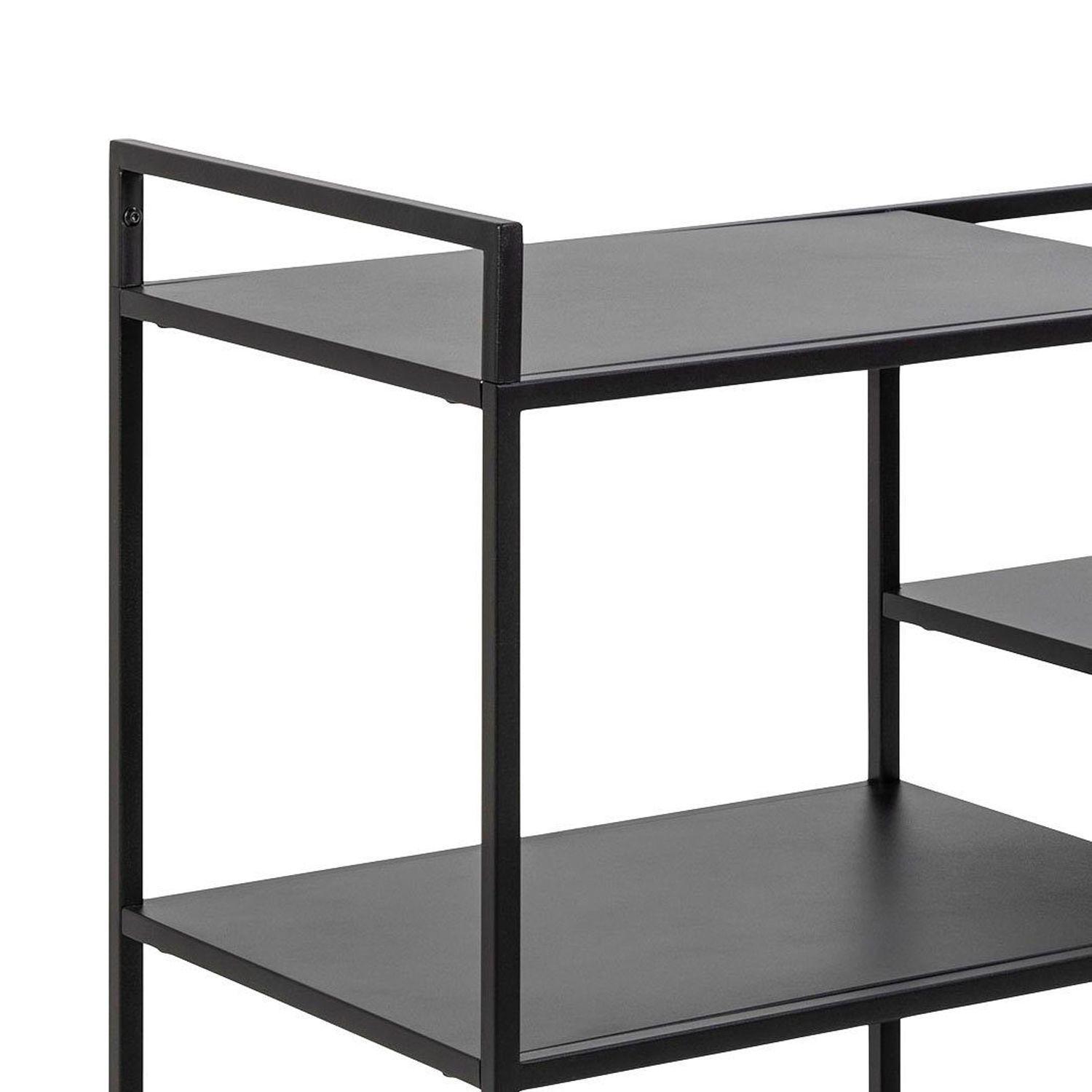 Carro Organizador Bar Bud Metálico Negro 78x40x85 Hecho a mano-4