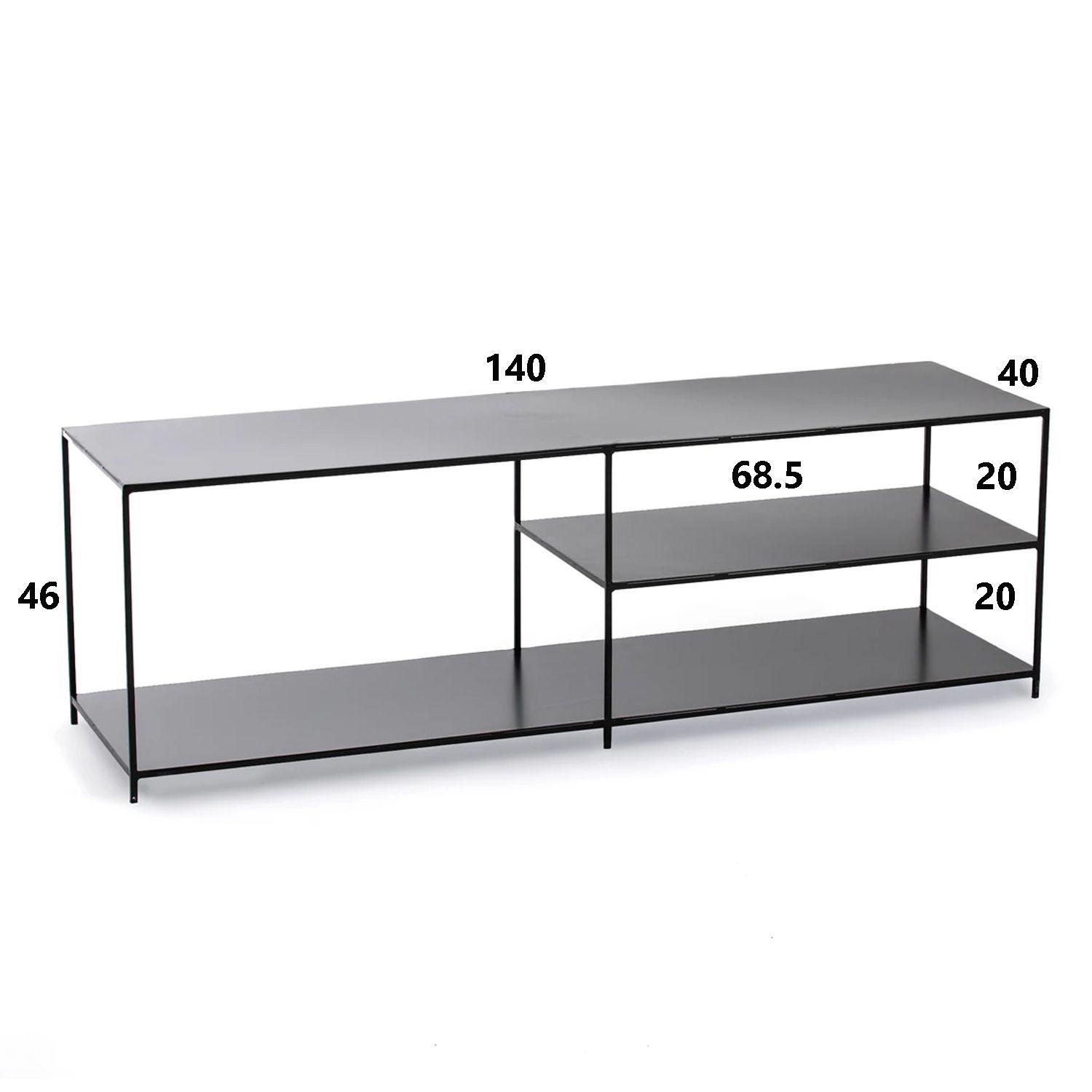 Mueble TV / Arrimo Bajo Negro Utrecht-3