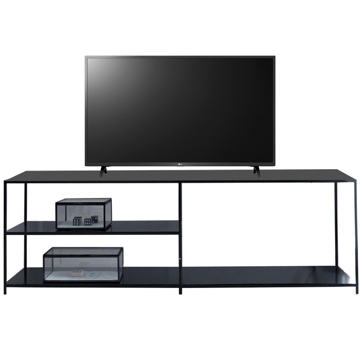 Mueble TV / Arrimo Bajo Negro Utrecht-2