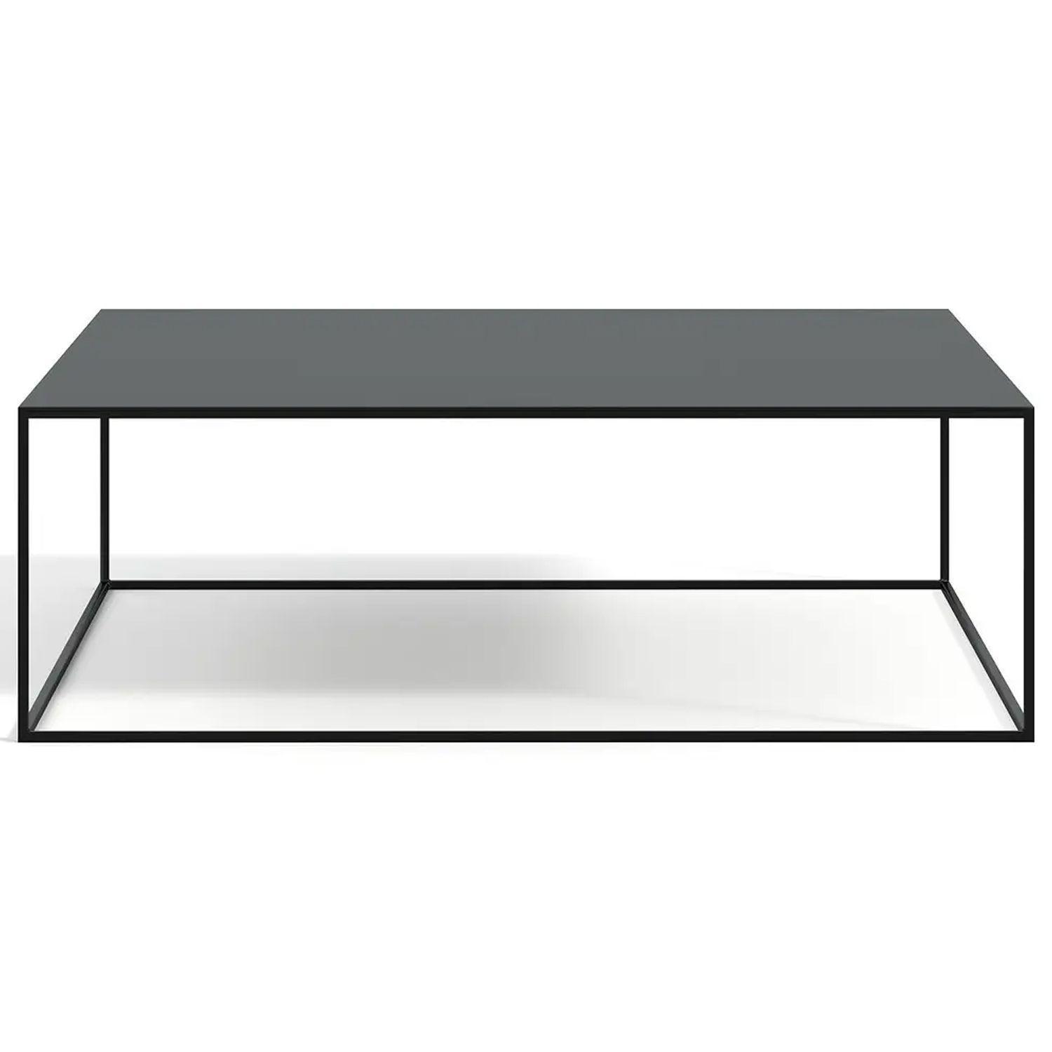Mesa de Centro Grub Metálica Color Negro 90x90x35 Hecho a Mano-1