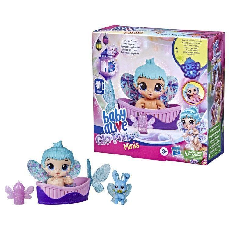 Muñeca Baby Alive Glo Pixies Minis Aqua Flutter-2
