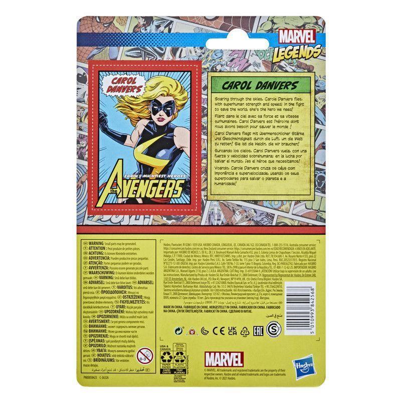 Figura de Acción Marvel Retro Carol Danvers-3