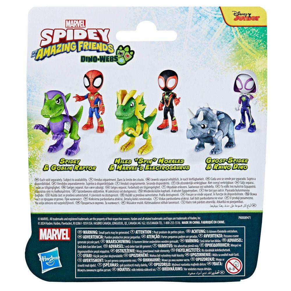 Figura de Acción Spidey & His Amazing Friends Dino-Webs Ghost-Spider y Rhino Dino-3