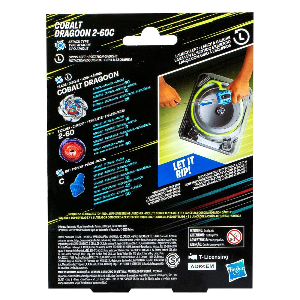 Lanzador Beyblade X Cobalt Dragoon 2-60C-3