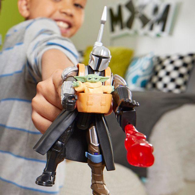 Figura de Acción Star Wars MixMashers El Mandaloriano y Grogu-9