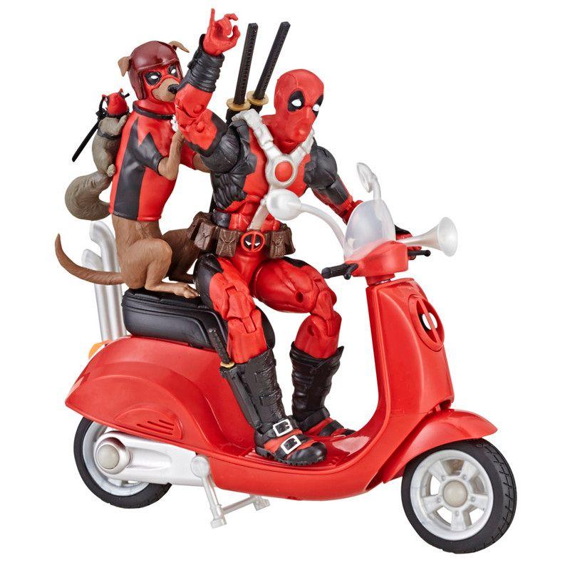 Figura de Acción Marvel Legends Series Deadpool con Motoneta-3