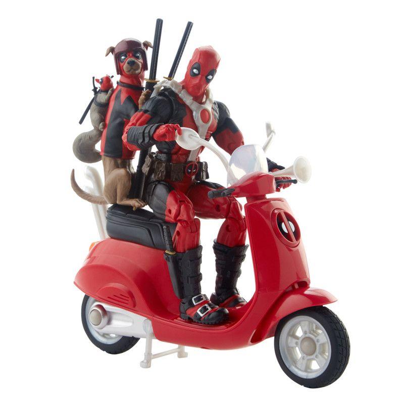 Figura de Acción Marvel Legends Series Deadpool con Motoneta-6
