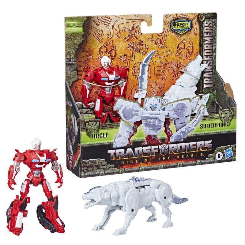 Figura de Acción Transformers Arcee y Silverfang-3